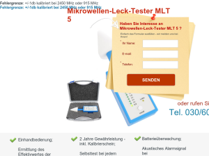 Mikrowellen-Leck-Tester MLT 5