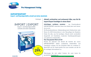 IMPORT|EXPORT Import- und Exportgeschäfte schnell und sicher abwickeln